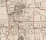 1891 Map of Brockton Massachusetts