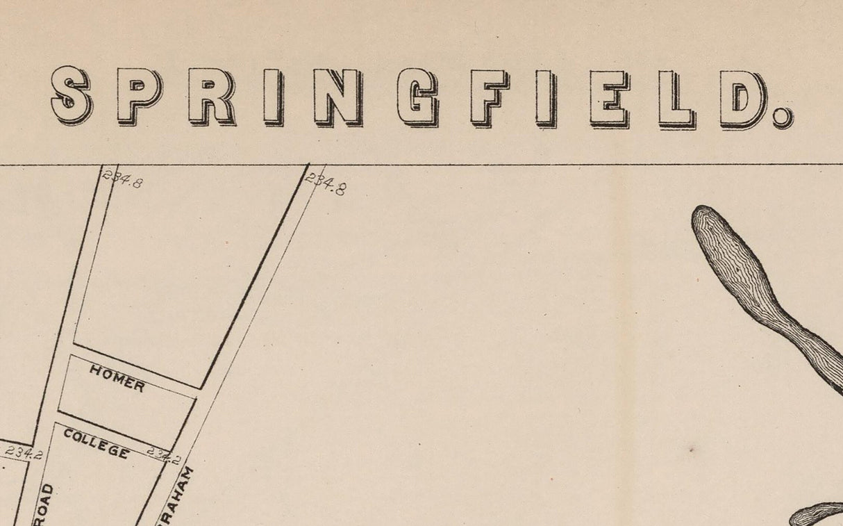 1891 Map of Springfield Massachusetts