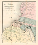 1874 Map of Fall River Massachusetts