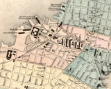 1874 Map of Fall River Massachusetts