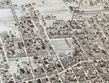 1876 Panoramic Map of New Bedford Massachusetts