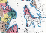 1892 Town Map of Gloucester Essex County Massachusetts