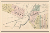 1886 Map of Cherry Valley Winnebago County Illinois