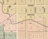 1886 Map of Roscoe Winnebago County Illinois