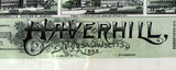 1893 Panoramic Map of Haverhill Massachusetts
