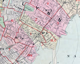 1897 Map of Lynn Massachusetts