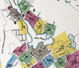 1908 Town Map of Lynn Essex County Massachusetts