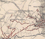 1864 Map of Atlanta Georgia During Civil War