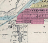 1874 Map of Kent Portage County Ohio