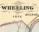 1873 Map of Wheeling West Virginia