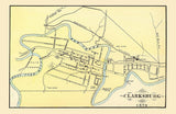 1873 Map of Clarksburg West Virginia