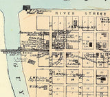 1873 Map of Cuyandotte Cabell County West Virginia