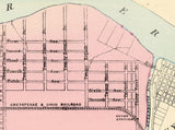 1873 Map of Huntington West Virginia