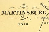 1873 Map of Mannington Marion County West Virginia