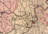 1886 Map of Marion and Monongalia County West Virginia