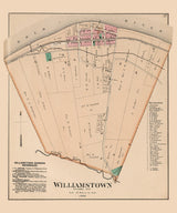 1886 Map of Williamstown West Virginia