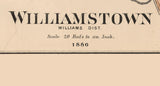 1886 Map of Williamstown West Virginia