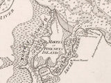 1776 Nautical Chart of Dawfoskee Sound South Carolina