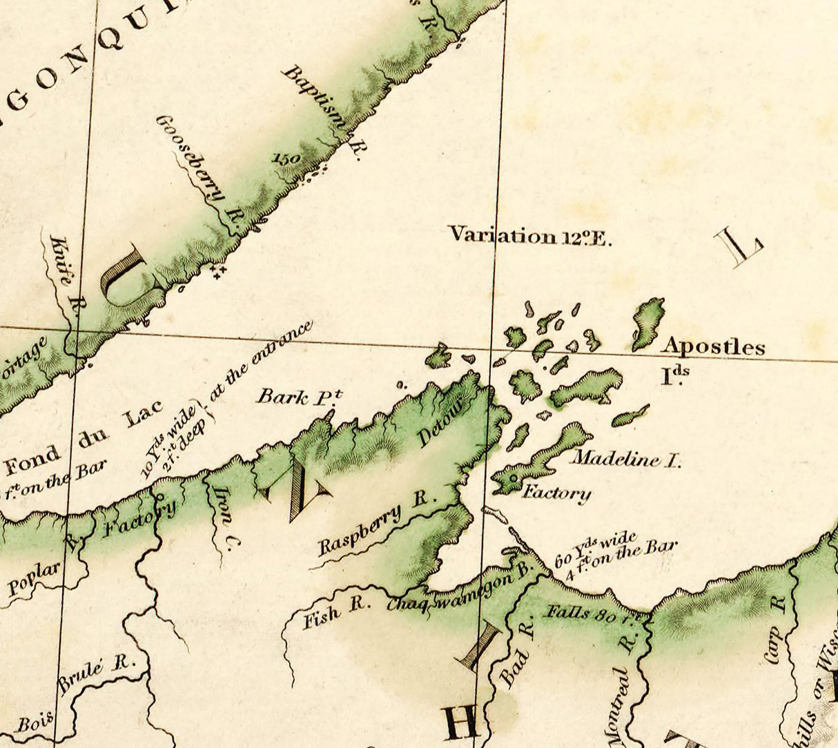 1832 Map of Lake Superior