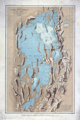 1890 Map of Lake Bonneville Utah