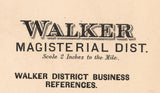 1886 Map of Walker District Wood County West Virginia