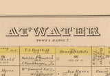 1874 Map of Atwater Township Portage County Ohio