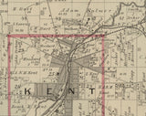 1874 Map of Franklin Township Portage County Ohio