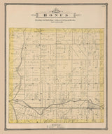 1886 Map of Bonus Township Boone County Illinois