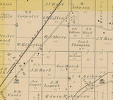 1886 Map of Guilford Township Winnebago County Illinois
