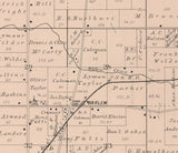 1886 Map of Harlem Township Winnebago County Illinois