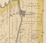 1886 Map of Harrison Township Winnebago County Illinois