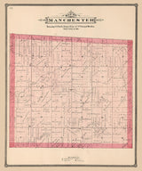 1886 Map of Manchester Township Boone County Illinois