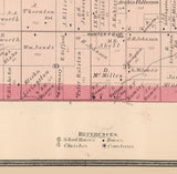 1886 Map of Manchester Township Boone County Illinois