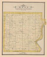 1886 Map of Owen Township Winnebago County Illinois