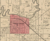 1886 Map of Pecatonica Township Winnebago County Illinois