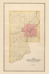 1886 Map of Rockford Township Winnebago County Illinois