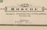 1886 Map of Roscoe Township Winnebago County Illinois