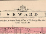 1886 Map of Seward Township Winnebago County Illinois