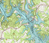 1985 Map of Smith Mountain Lake Virginia