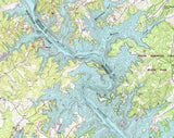 1985 Map of Smith Mountain Lake Virginia