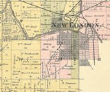 1889 Map of Mukwa Township Waupaca County Wisconsin