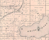 1889 Map of Royalton Township Waupaca County Wisconsin