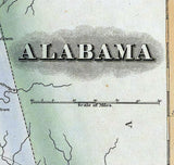 1823 Map of Alabama