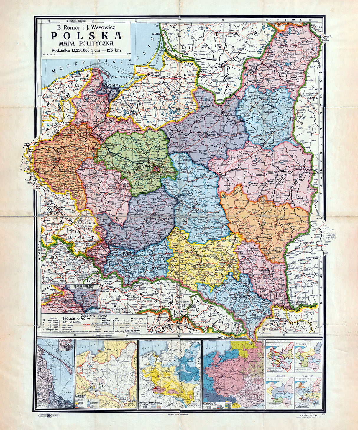 1930 Map of Poland