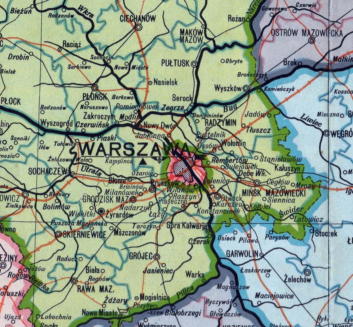 1930 Map of Poland