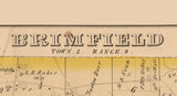 1874 Map of Brimfield Township Portage County Ohio