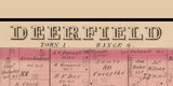 1874 Map of Deerfield Township Portage County Ohio