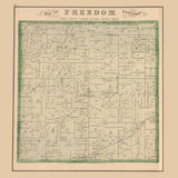 1874 Map of Freedom Township Portage County Ohio