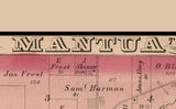 1874 Map of Mantua Township Portage County Ohio