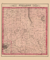 1874 Map of Nelson Township Portage County Ohio